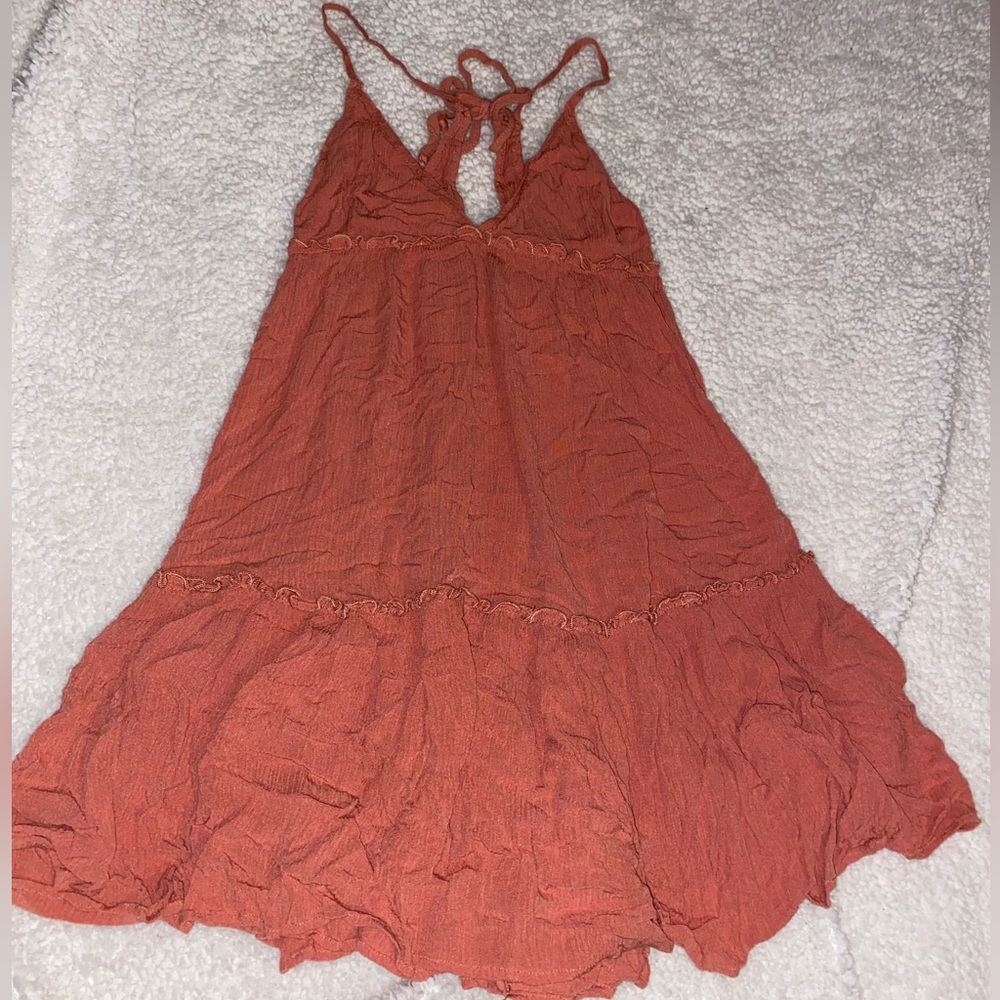 Orange sun dress